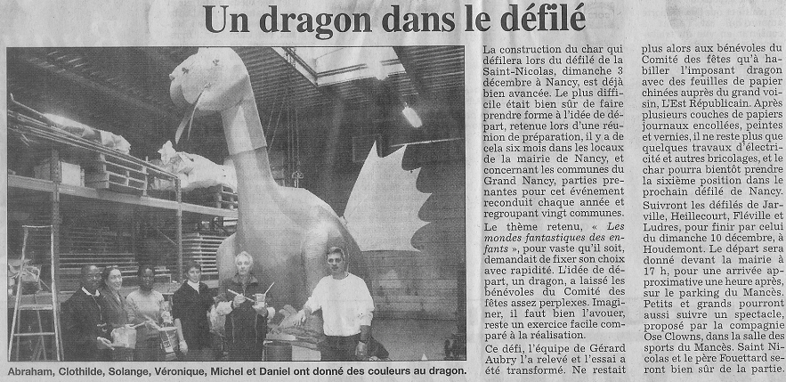 Dfil Saint Nicolas - Dragon (dcembre 2006)